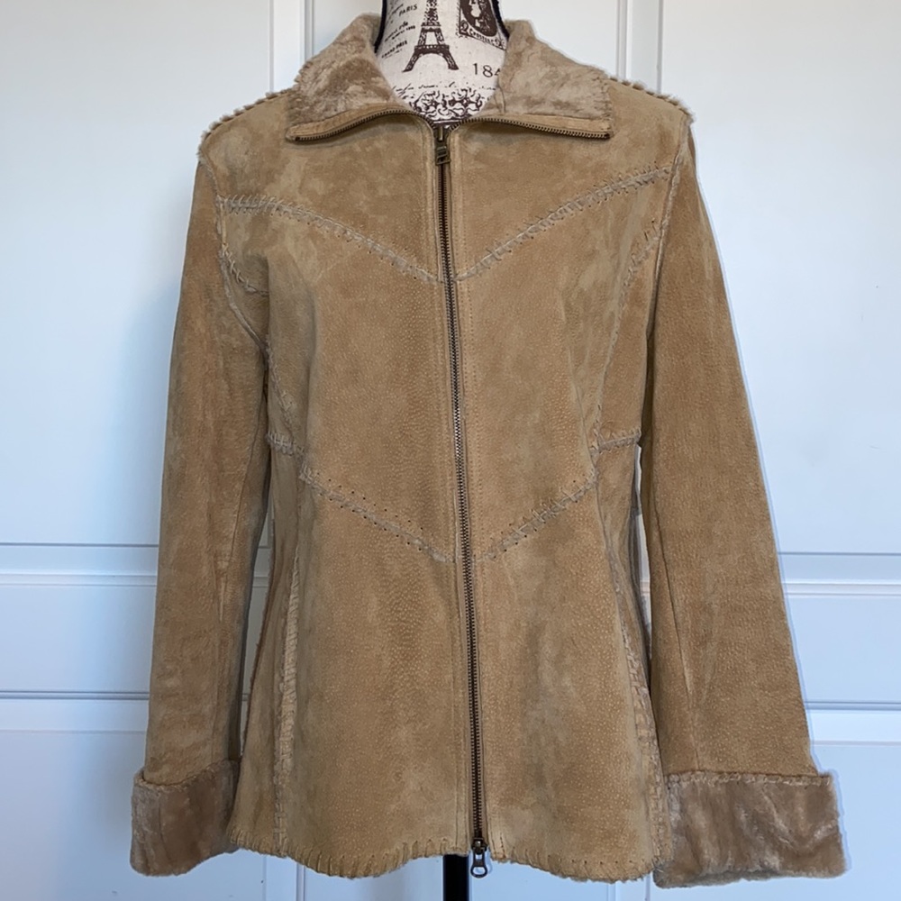 MASSINI™️ WHIP STITCHED SUEDE JACKET